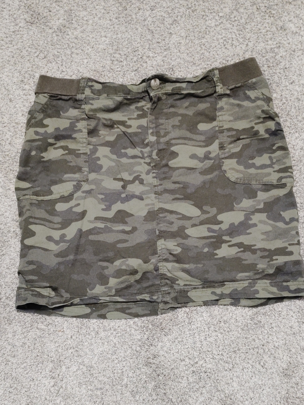 Riders by Lee Olive Camo Midrise Skirt